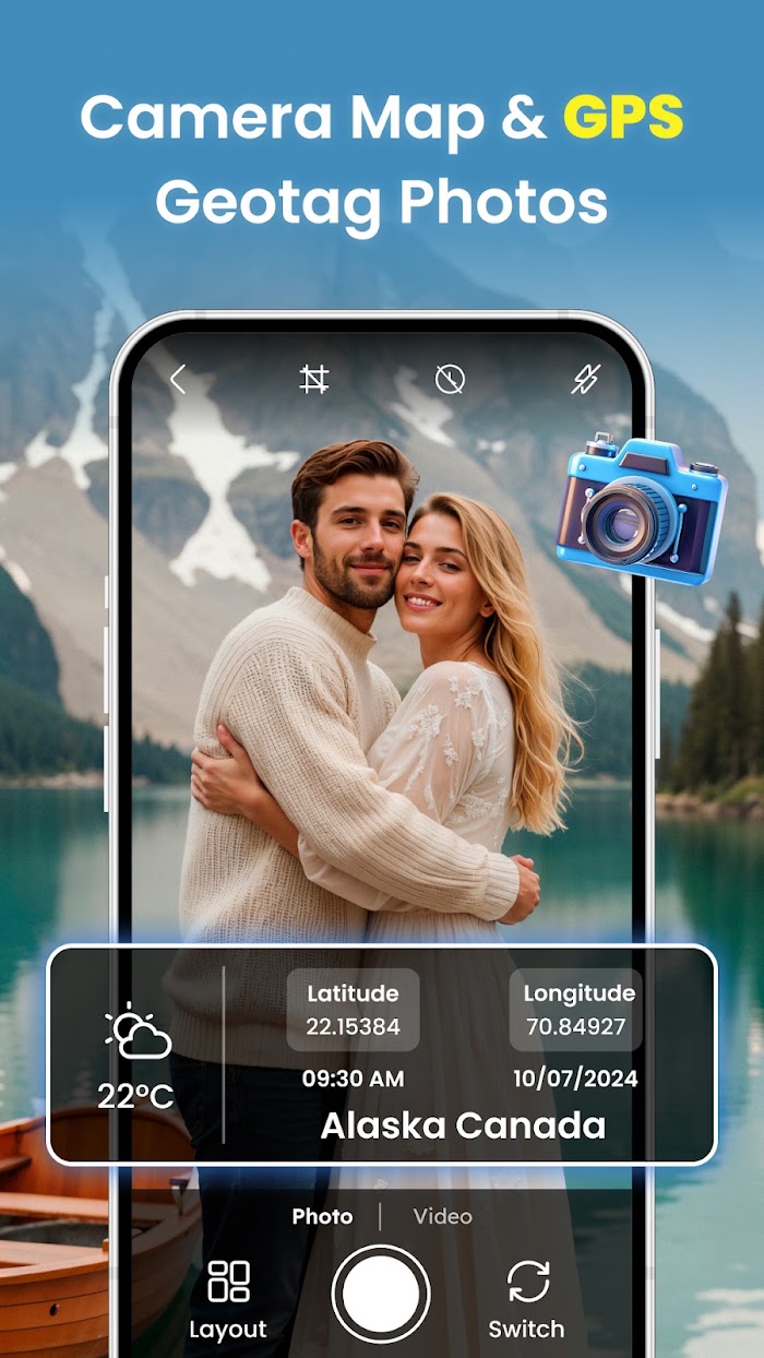 Camera Map promotional screenshot from Google Play